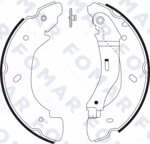 FOMAR FRICTION fo9064 -  Комплект тормозных колодок